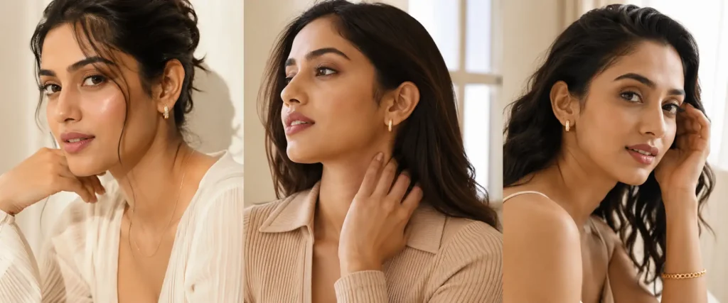 9 Most Beautiful Looks With Gold Huggie Earrings