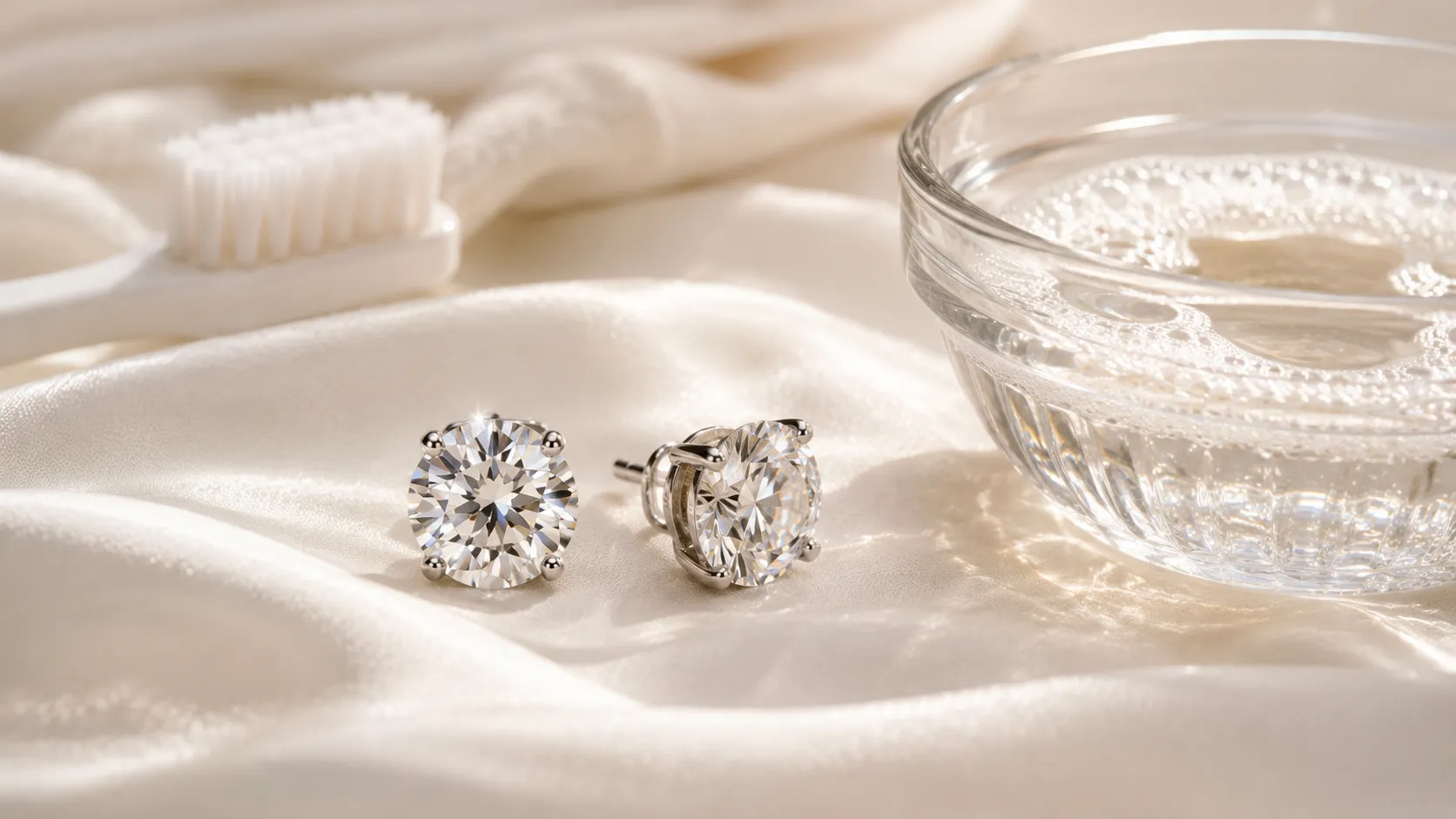 How to Clean Diamond Earrings in 2026